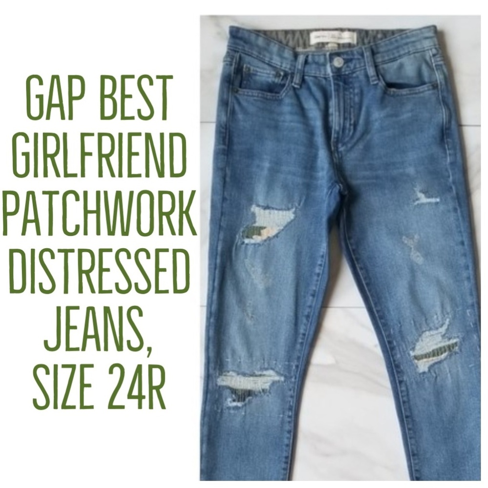 20% OFF - GAP Best Girlfriend Jeans in Distressed